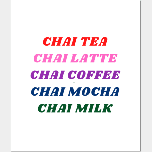 Chai Beverages Posters and Art